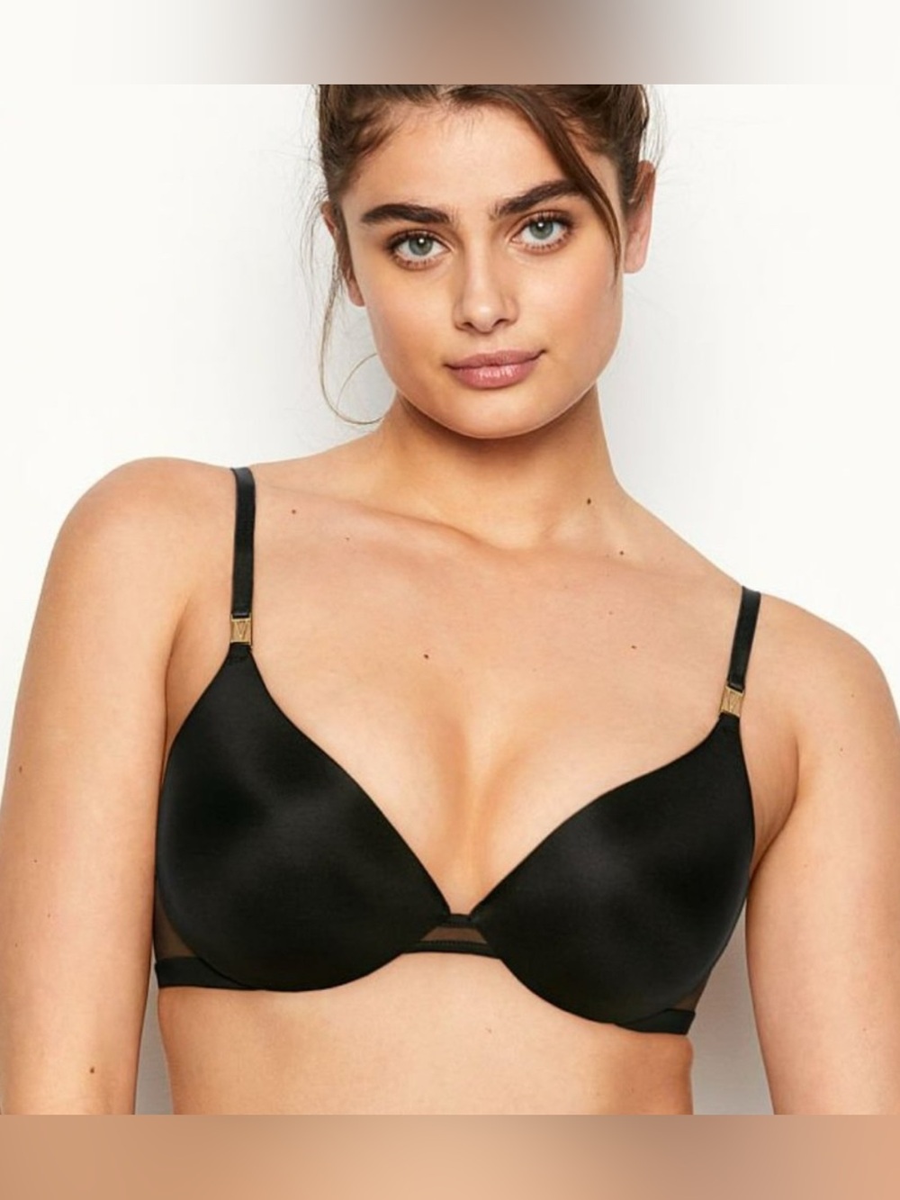 Victoria's Secret Love by Victoria Push-Up Plunge Bra Black 36D